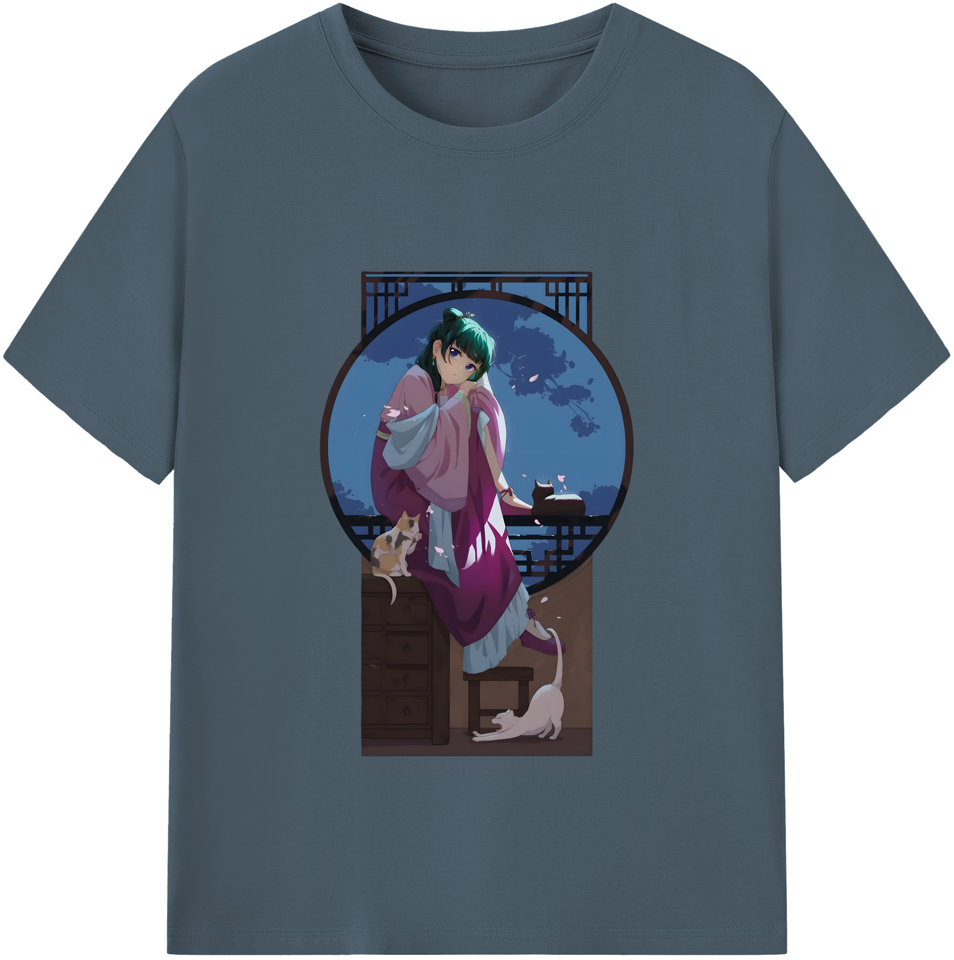 （画像用） 薬屋のひとりごと The Apothecary Diaries 綿100％半袖Tシャツ（フロントプリント）